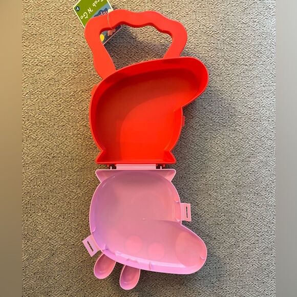 Peppa Pig Pink Character‎ Lunch Box Container Kids Storage Case with Handle - Picture 2 of 4